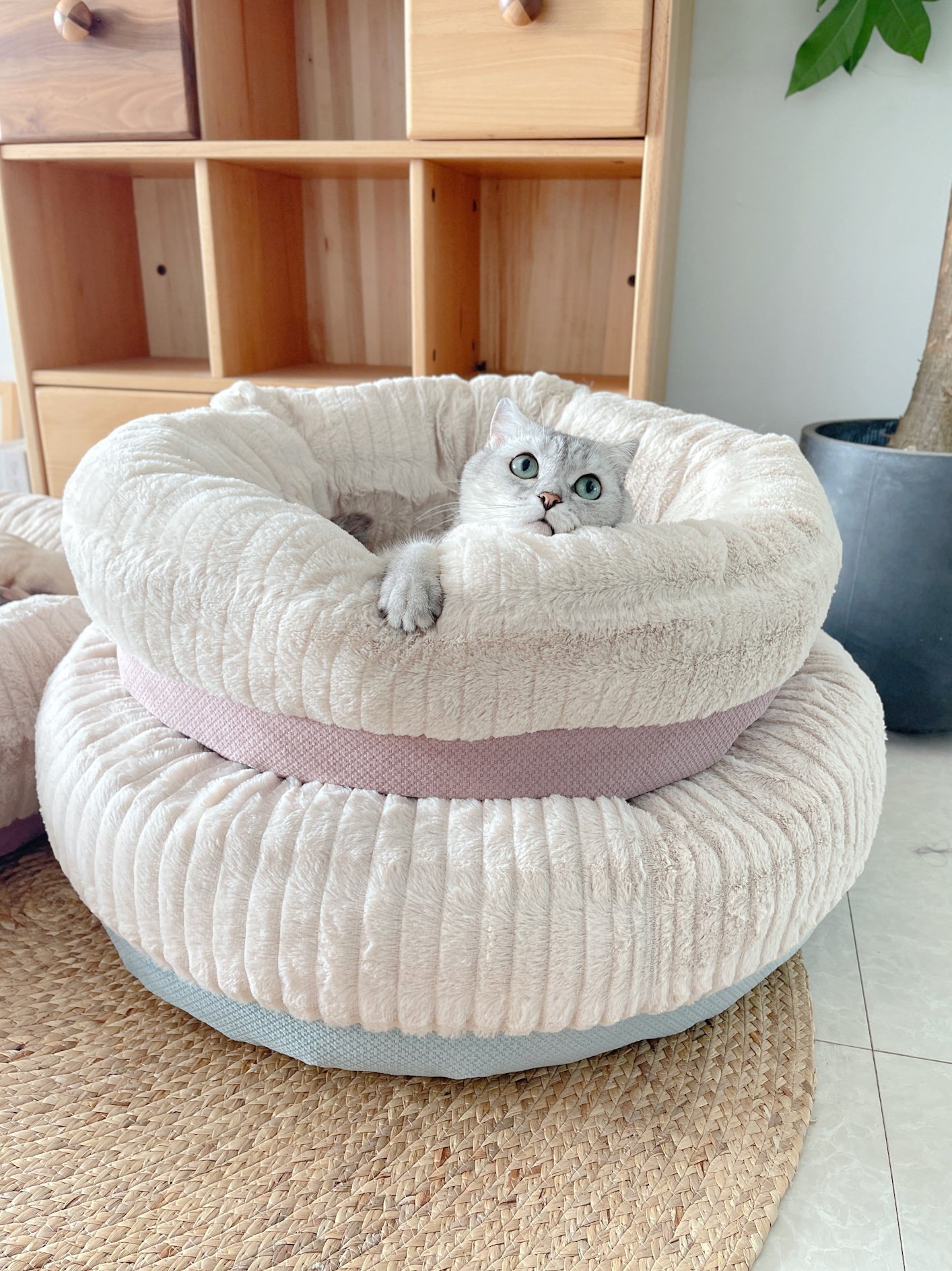 Soft Thickened Warm Kennel Round Cat Dog Pad