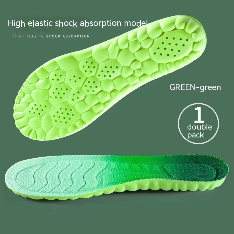 Elevate Your Comfort 4D Cloud Technology PU Massage Instep Insoles with High Elastic Shock Absorption