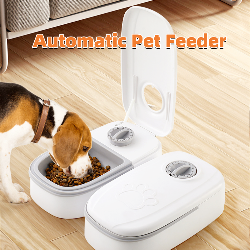 Automatic Pet Feeder Smart Food Dispenser Cats Dogs Timer Stainless Steel Bowl Auto Dog Cat Pet Feeding Pets Supplies