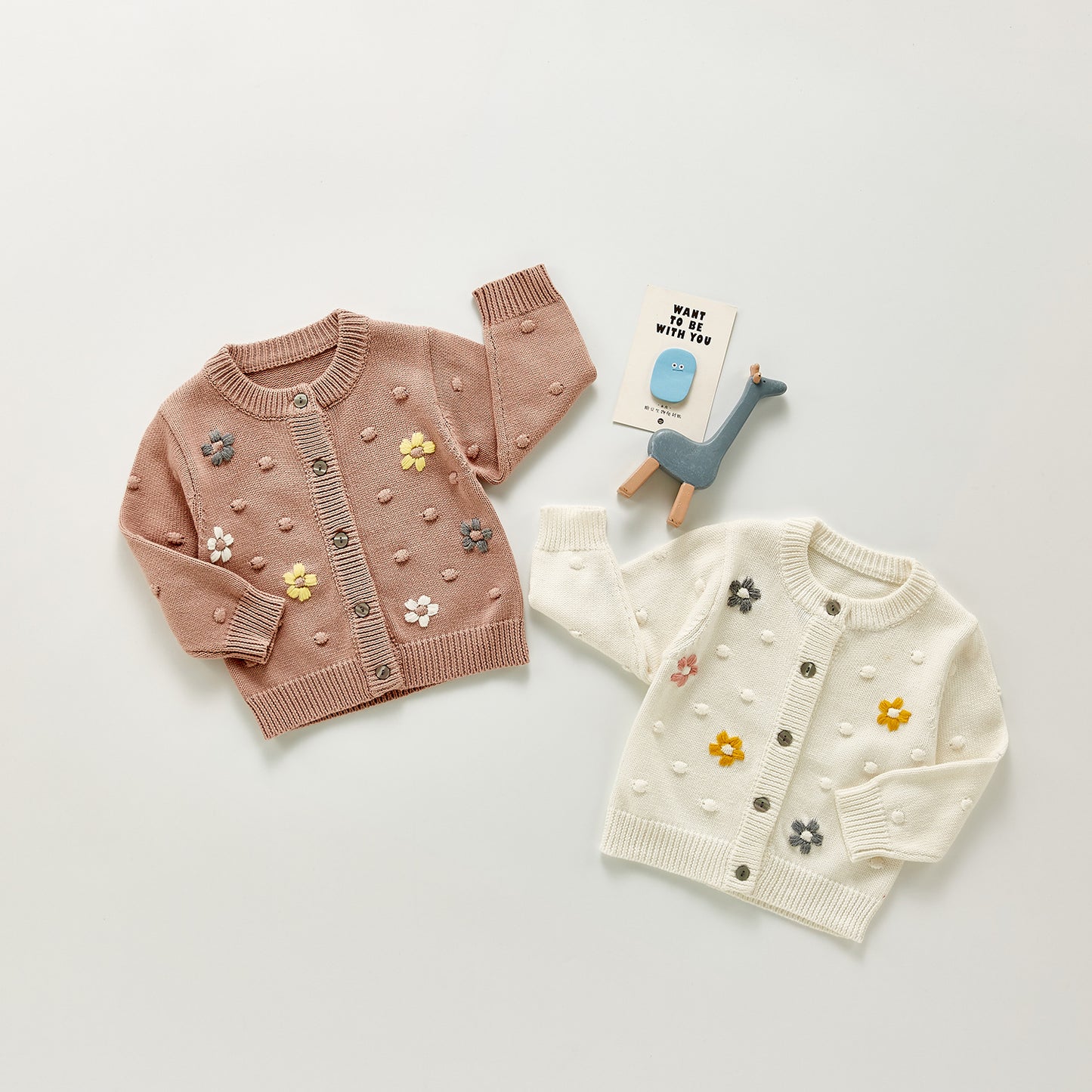 Infant Baby Knitted Cardigan Coat Cotton