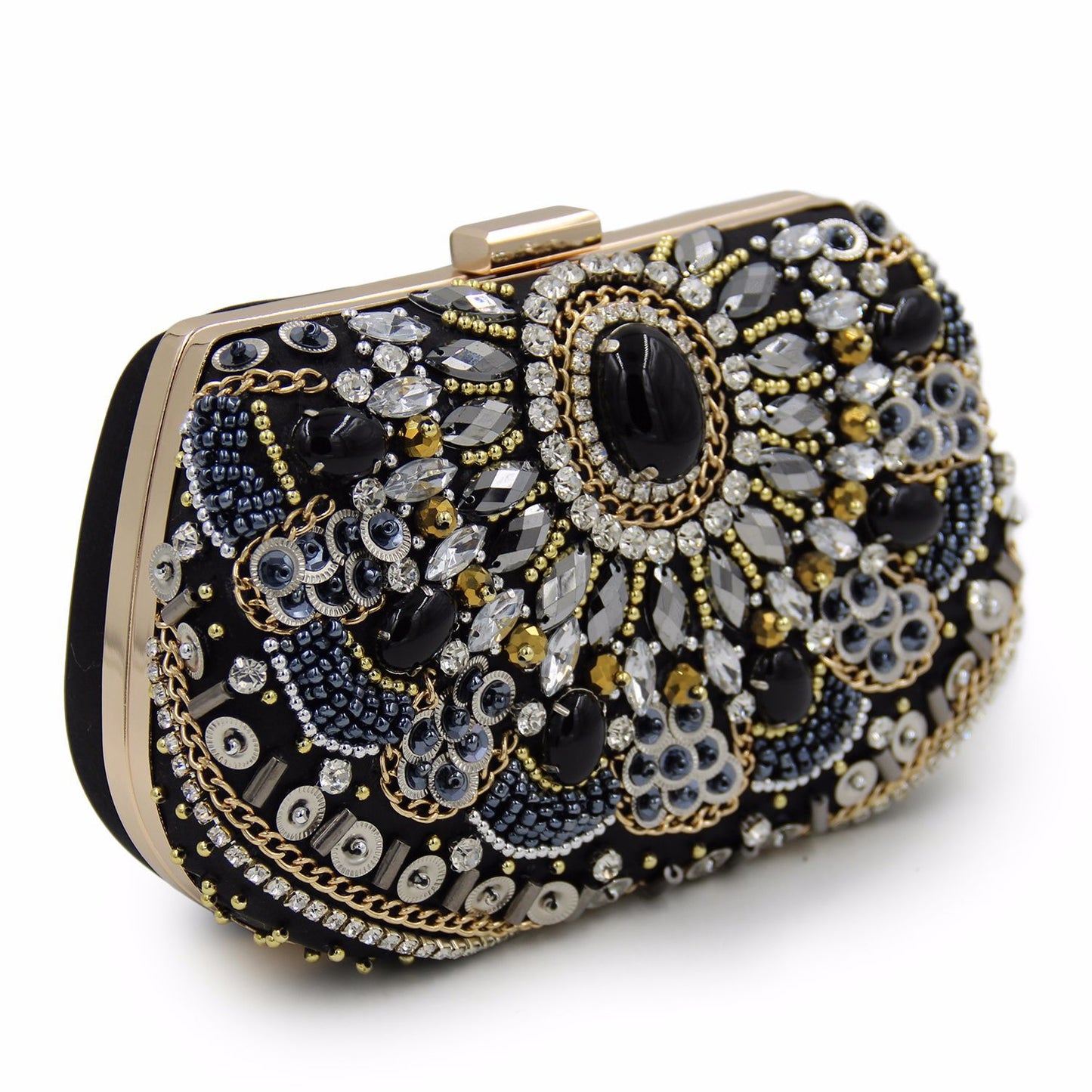 Dazzling Elegance The Beaded and Diamond Encrusted Dinner Lady Banquet Handbag a Testament to Opulence and Style