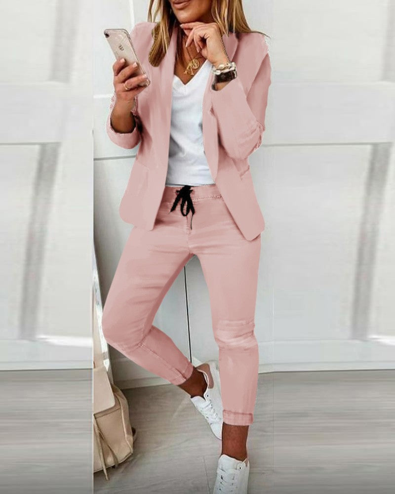 Ladies Fashion OL Suit Trousers Suit office suit party