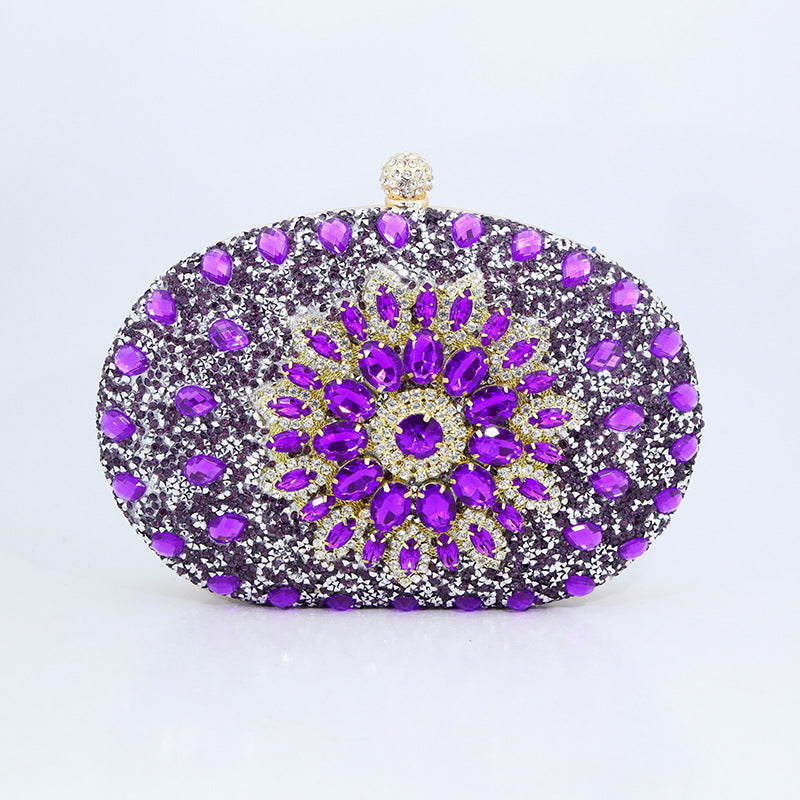 Sunflower Radiance New Diamond Evening Bag for Women Cheongsam Formal Dress