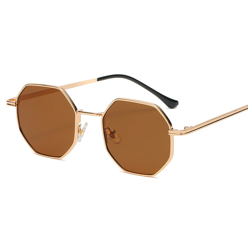 Timeless Elegance Classic Vintage Metal Multilateral Sunglasses for a Touch of Retro Charm