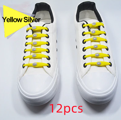 Easy Fit Silicone Horn Shaped Shoelaces Elastic and Available in Multiple Sizes