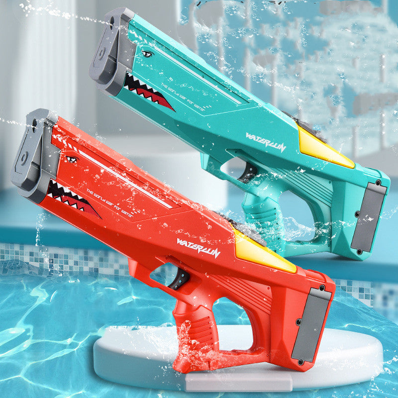 Shark Blast Automatic Electric Water Gun Toy for Summer Beach Battles Perfect for Pool Parties