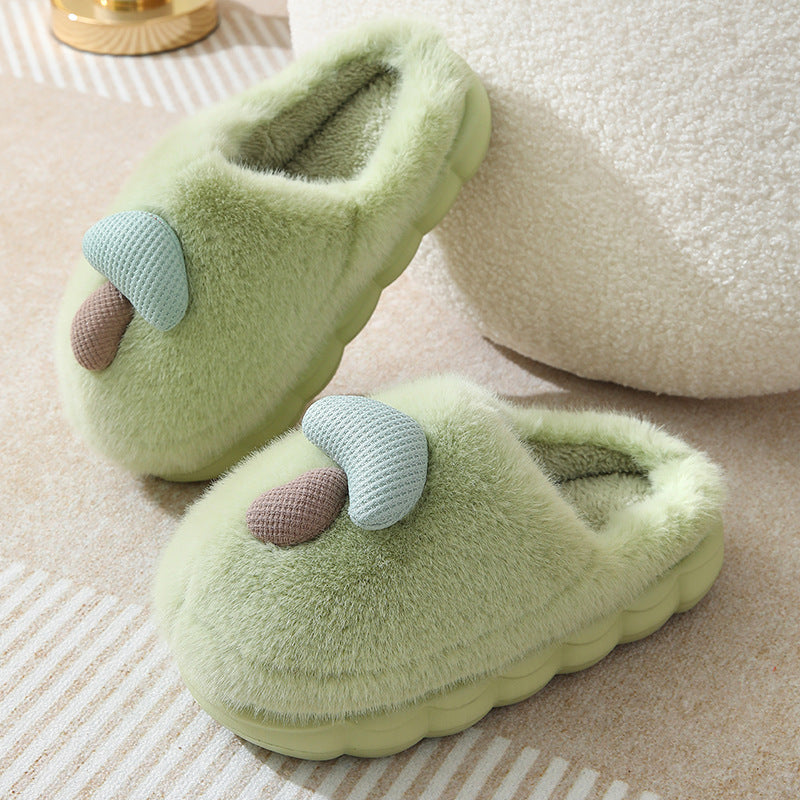 Cozy Thick-Soled Plush Women's Slipper for Autumn/Winter