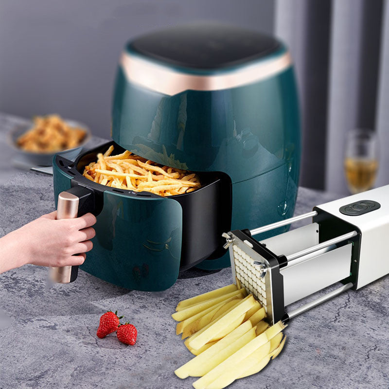 Efficient Electric French Fry Cutter Stainless Steel Kitchen Gadget for Quick and Easy Cutting of Vegetables Potatoes and Carrots Ideal for Commercial and Household Use