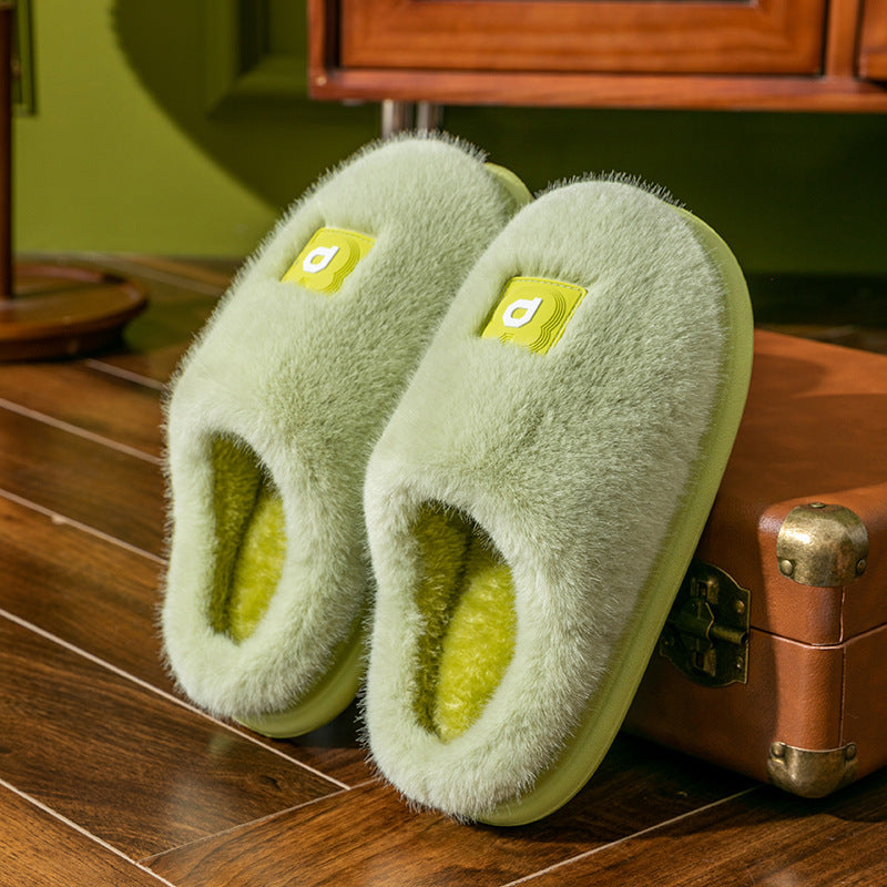 Soft Furry Plush Slippers for Women - Winter Comfort