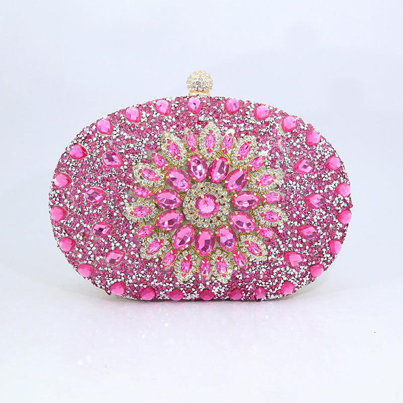 Sunflower Radiance New Diamond Evening Bag for Women Cheongsam Formal Dress