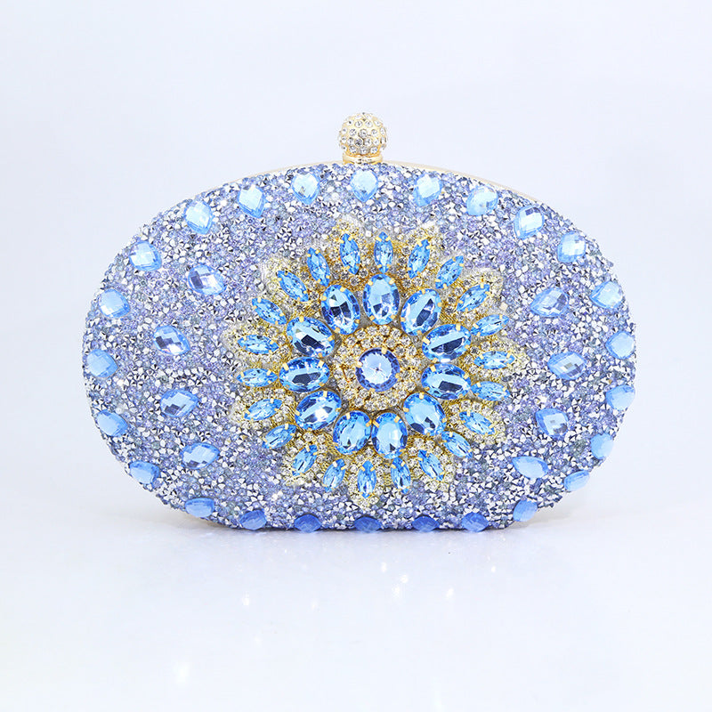 Sunflower Radiance New Diamond Evening Bag for Women Cheongsam Formal Dress