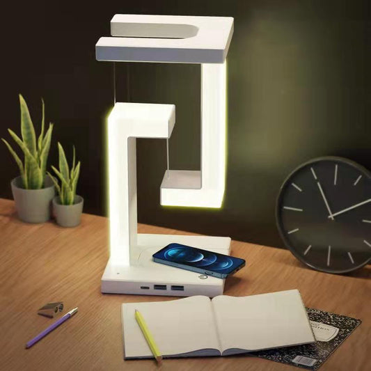 Smartphone Wireless Charging Suspension Table Lamp for Home