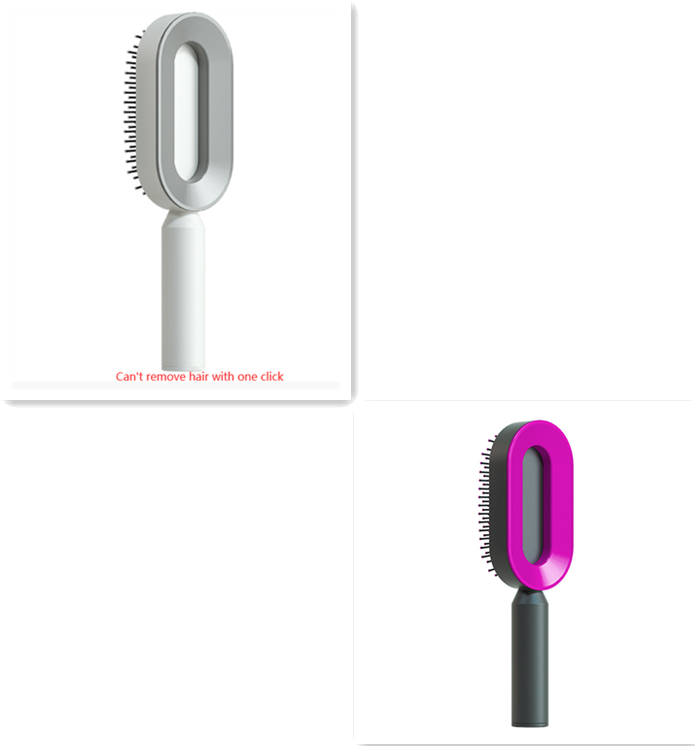 One-key Cleaning Hair Loss Airbag Massage Scalp Comb Anti-Static Hairbrush Self Cleaning Hair Brush For Women