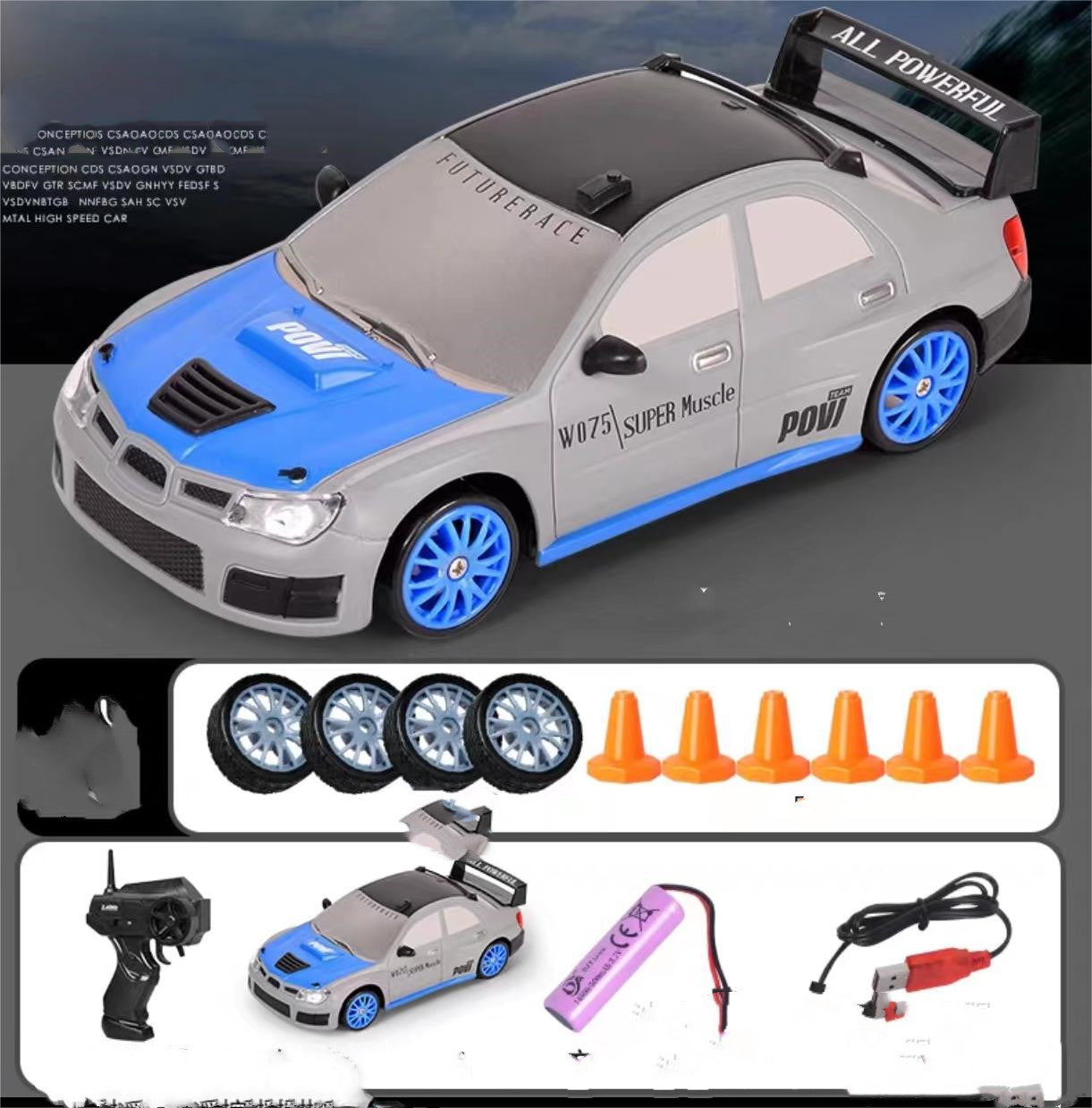 4WD 2.4G RC Drift Car Remote Control GTR AE86 Model Racing Toy for Kids