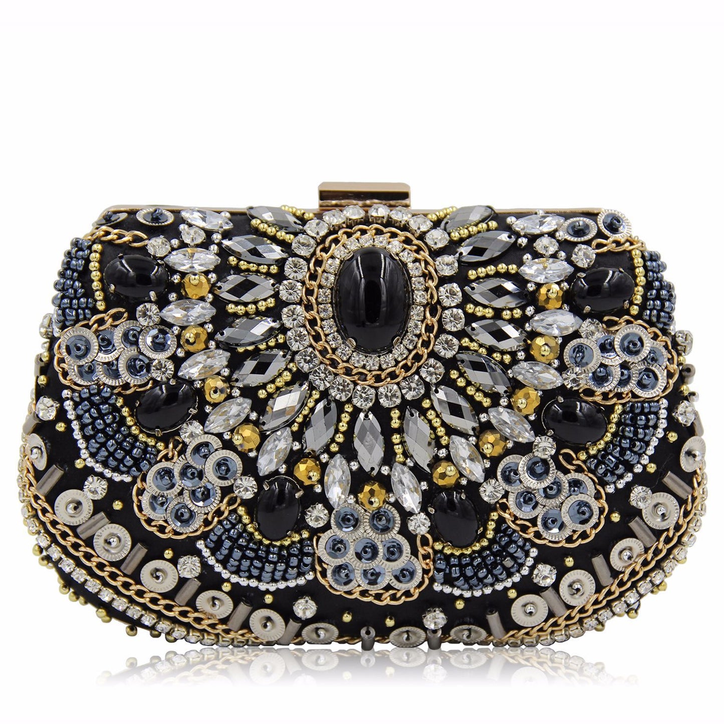 Dazzling Elegance The Beaded and Diamond Encrusted Dinner Lady Banquet Handbag a Testament to Opulence and Style