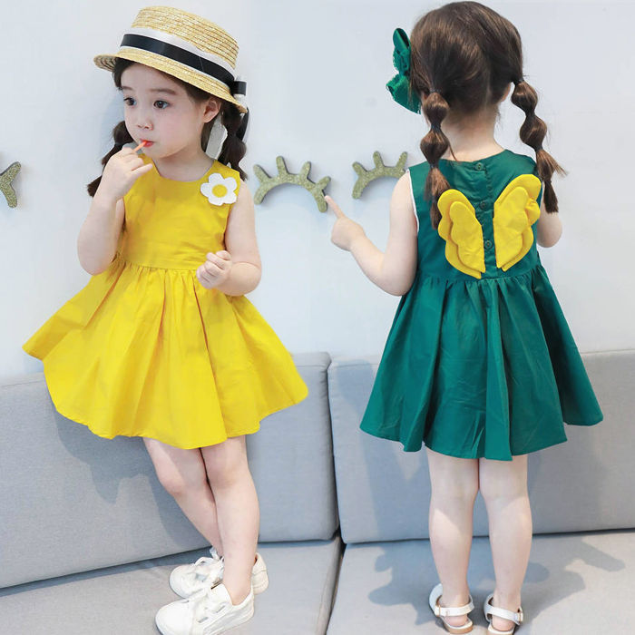 Western Style Baby Cotton Dress Children Princess