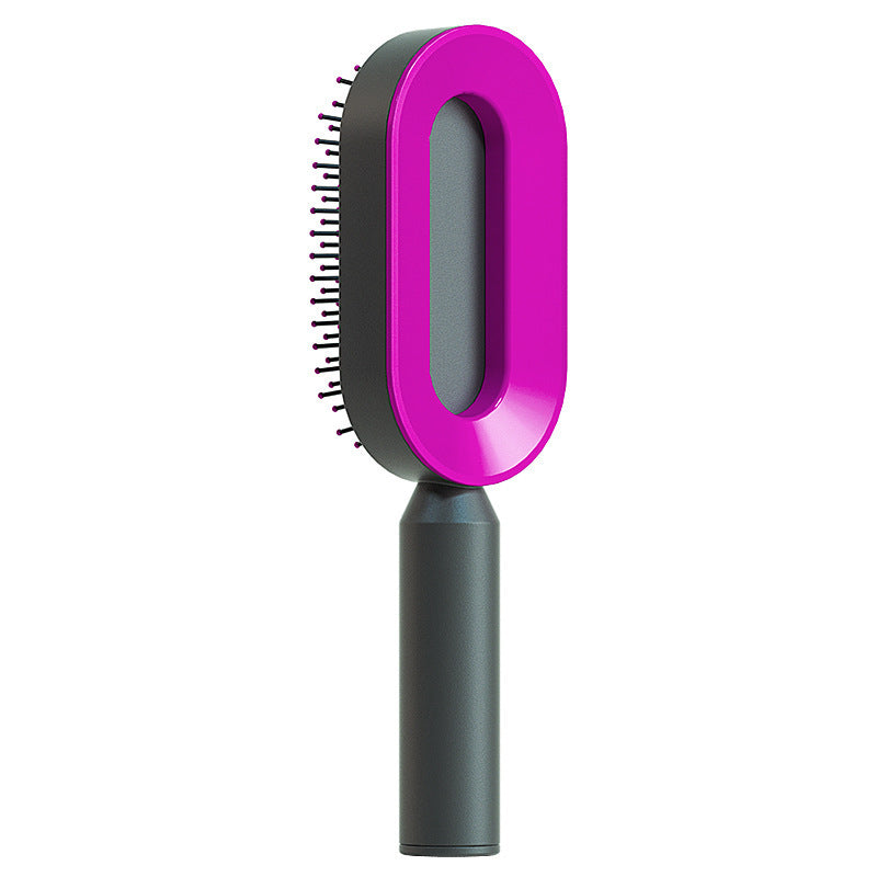 One-key Cleaning Hair Loss Airbag Massage Scalp Comb Anti-Static Hairbrush Self Cleaning Hair Brush For Women