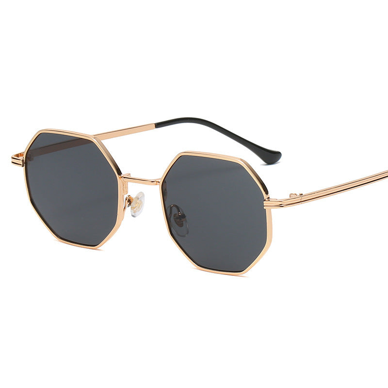 Timeless Elegance Classic Vintage Metal Multilateral Sunglasses for a Touch of Retro Charm