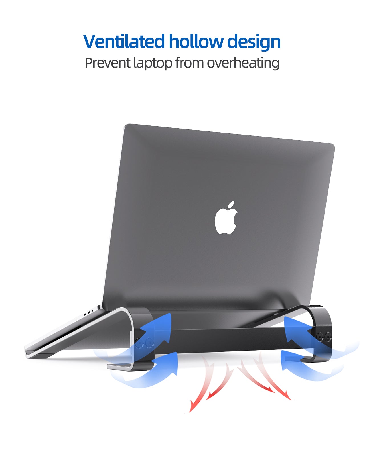 Removable Laptop Rise Laptop Stand Aluminium Portable Ventilated Detachable Ergonomic Laptop Holder