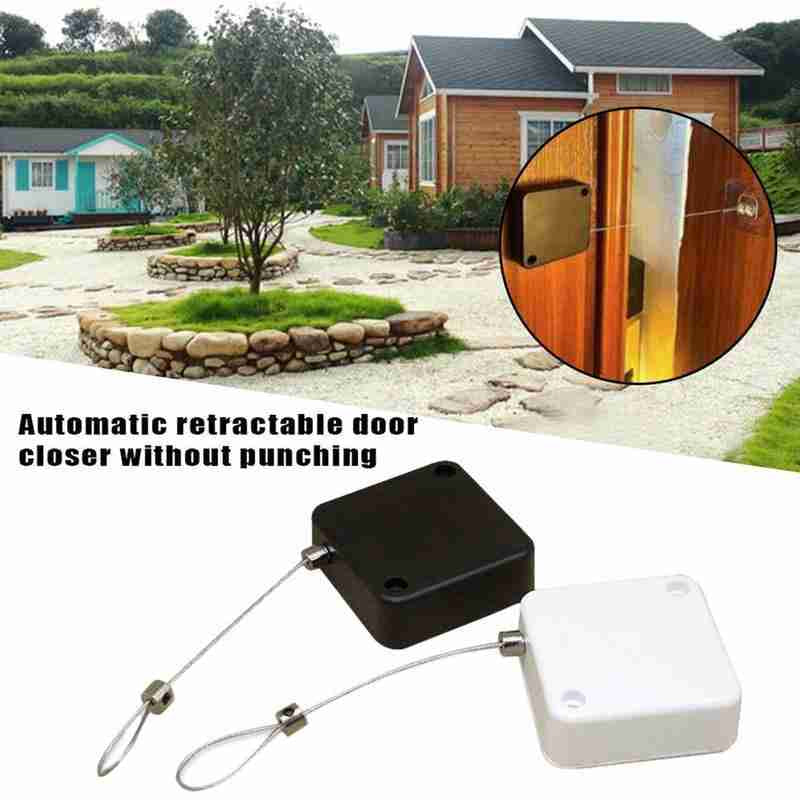 Seamless Security Solution Automatic Soft Close Door Closer for Sliding Glass Doors Punch Free Installation Adjustable Tension Control