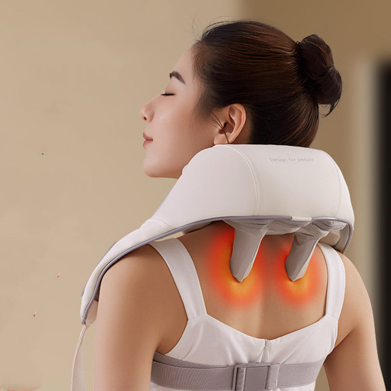 Neck & Shoulder Massager Electric Deep Tissue 3D Kneading Massage Soothing Oblique Muscle Shoulder And Neck Massager Clip Kneading Electric