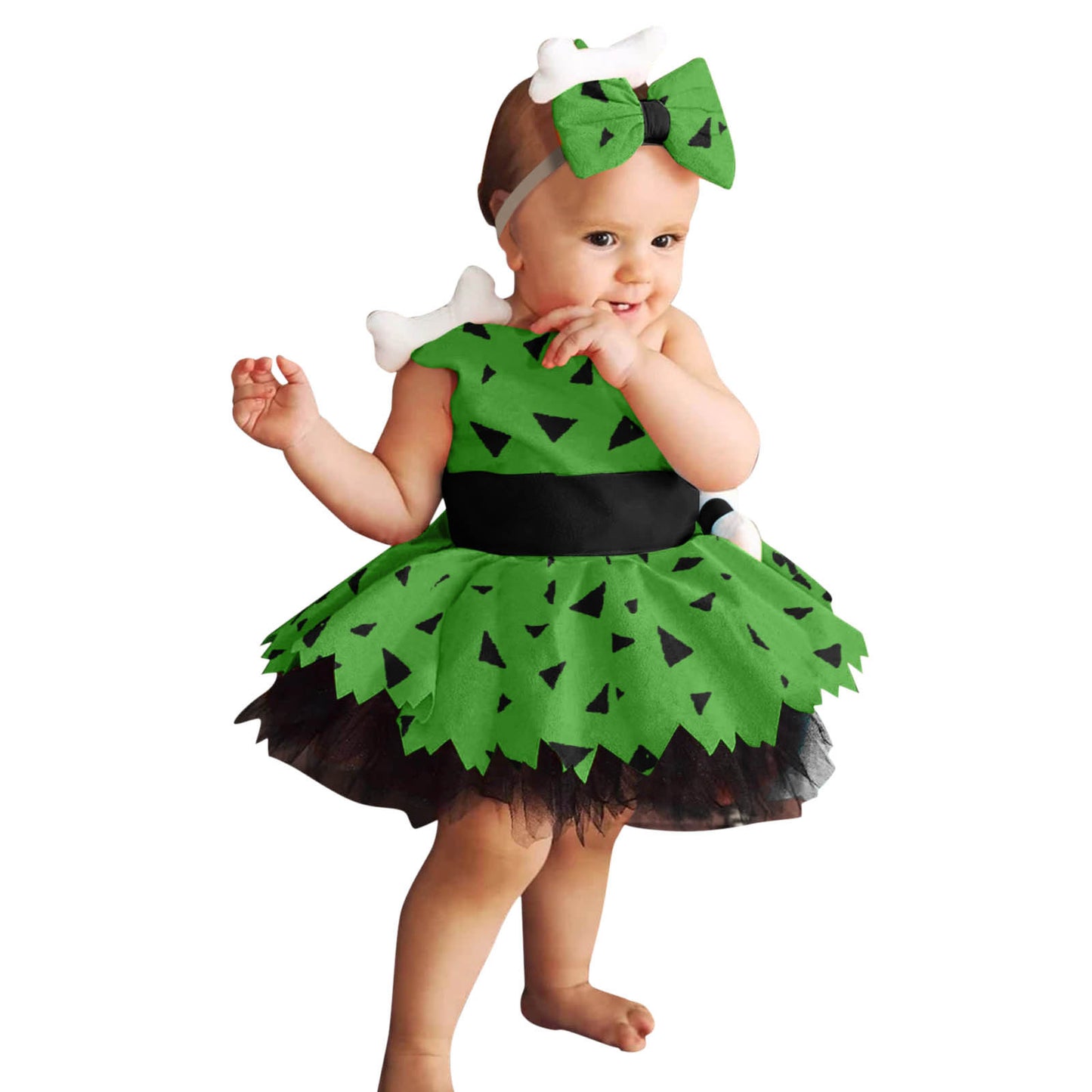 Spooky Chic Girls Fashion Simple Halloween Mesh Costume Suit for Festive Fun