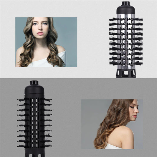 3In1 Electric Volumizer One Step Heat Air Comb Styling Brush Hair Curler Hot Air Hair Dryer Salon Straightener Rotating