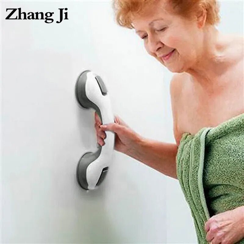 Zhangji Bathroom Safety Helping Handle anti Slip Support Toilet Safe Grab Bar Handle Vacuum Sucker Suction Cup Elderly Handrail