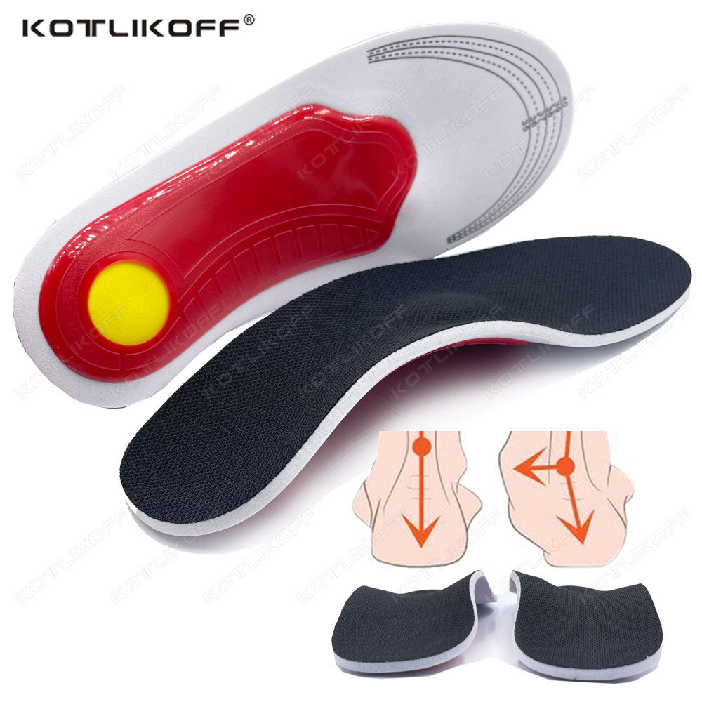 Premium Orthotic High Arch Support Insoles Gel Pad 3D Arch Support Flat Feet for Women Men Orthopedic Work Shoes Sole Foot Pain