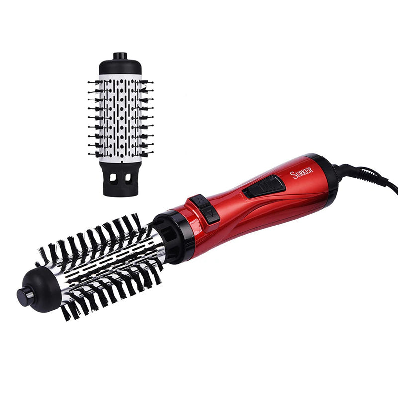 3In1 Electric Volumizer One Step Heat Air Comb Styling Brush Hair Curler Hot Air Hair Dryer Salon Straightener Rotating