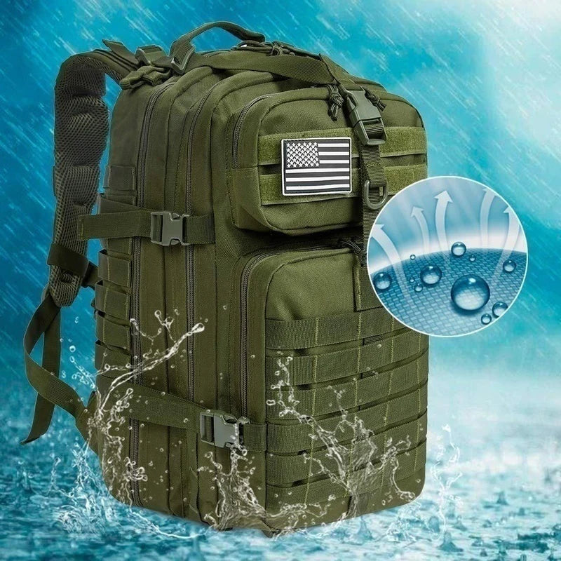 "Outdoor Military Rucksacks: Waterproof 50L 1000D Nylon Trekking Fishing Hunting Bag Backpack for Tactical Sports, Camping, and Hiking"