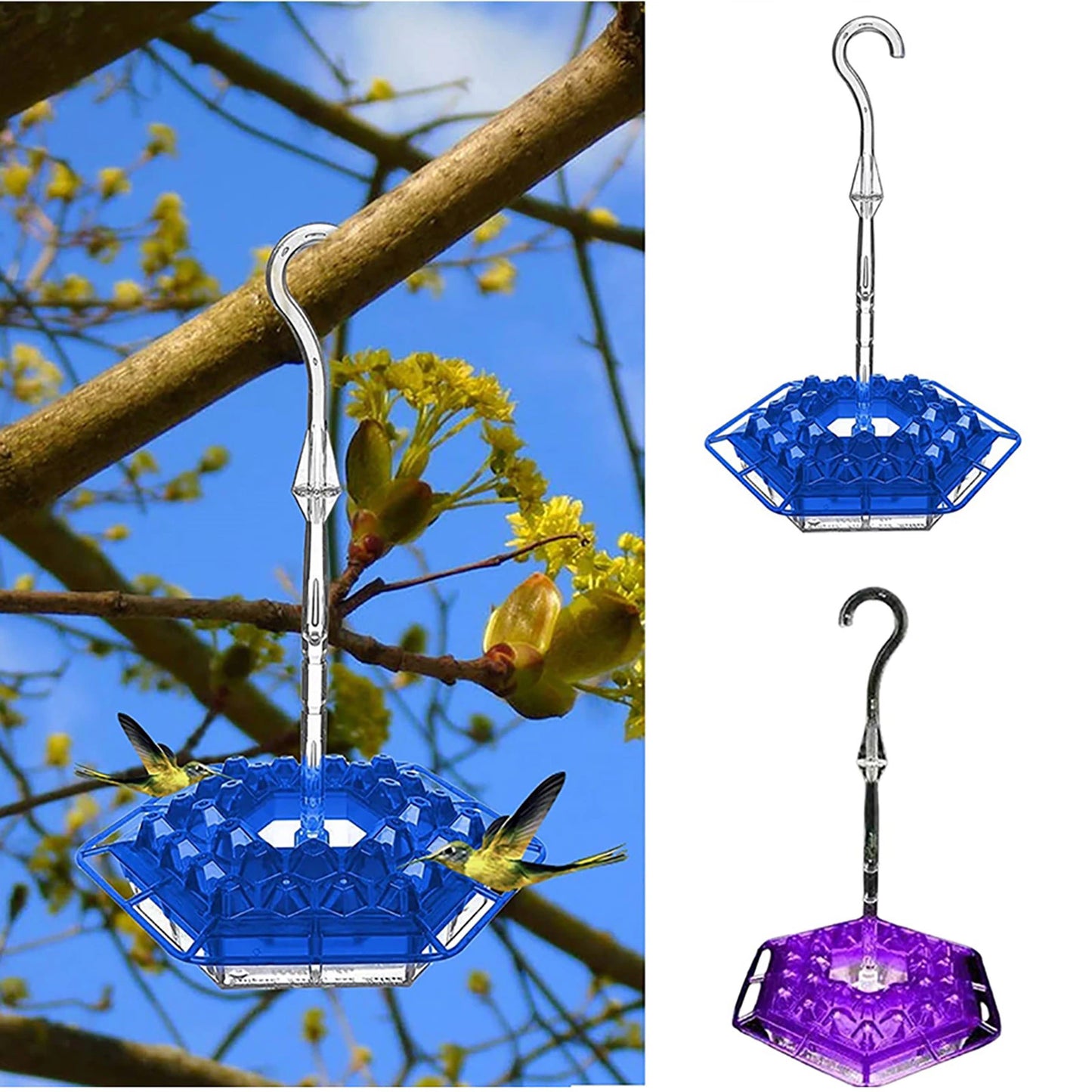 Hummingbird Feeders for Outdoor Marys Hummingbird Feeder with Perch and Built-In Ant Moat Outdoor Bird Feeder Pet Bird Supplies