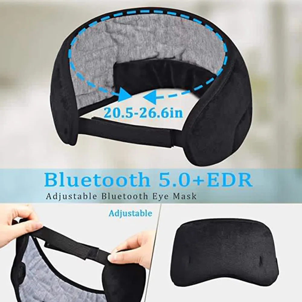 Bluetooth Sleeping Headphones Comfortable Eye Mask with Wireless Music