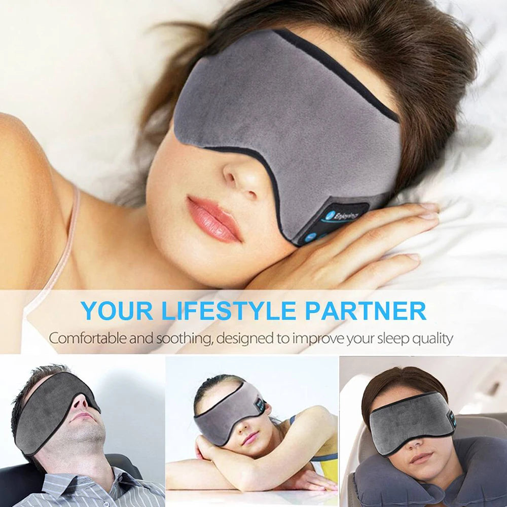 Bluetooth Sleeping Headphones Comfortable Eye Mask with Wireless Music