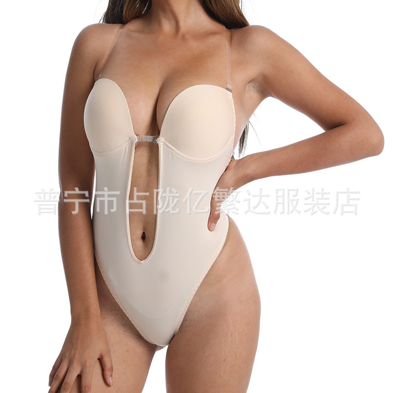 European And American One-piece Underwear Bra 2023 New Cross-border Independent Station Steel Ring Sexy Back Tube Top Fashion Tube Top