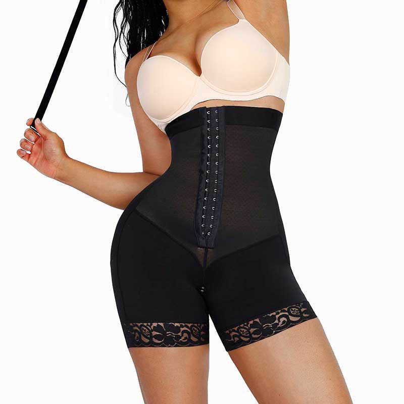 European and American High-Waist Corset Jumpsuit with Detachable Shoulder Straps and Zipper for the Perfect Butt Shaper