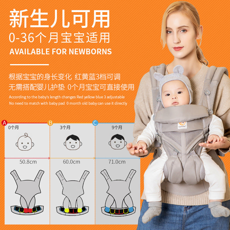 Maydolly Ergonomic Baby Carrier with Multifunction Hip Support