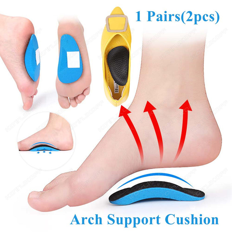 Premium Orthotic High Arch Support Insoles Gel Pad 3D Arch Support Flat Feet for Women Men Orthopedic Work Shoes Sole Foot Pain