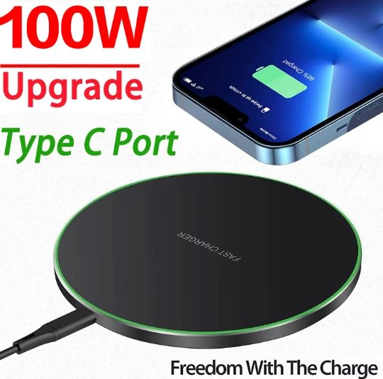 Mobile Phone Wireless Charger 35W Disc Wireless Charging Aluminum Alloy 30W Desktop Charger