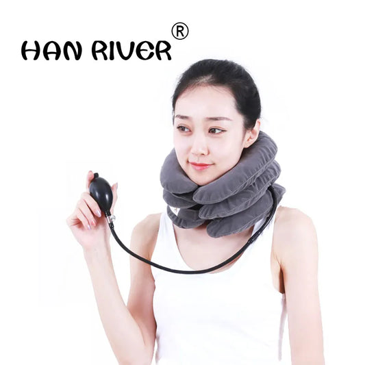 Inflatable Neck Cervical Traction Apparatus Household Correct Neck Collar Physiotherapy Massage Stretch Cervical Spondylosis