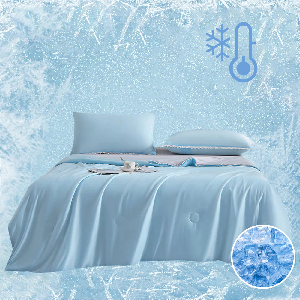 "Premium Lightweight Air Condition Comforter with Double-Sided Cooling Fabric - Ideal for Summer"