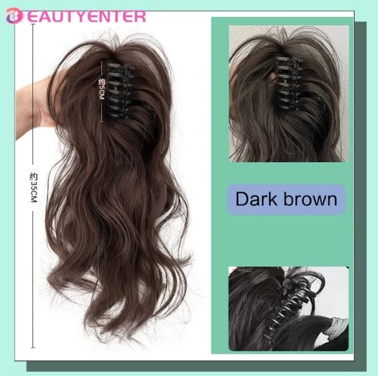 Long Hair Imitation Hair Vigor wig Lightweight Non-falling Half-tied Princess Waterfall Curly Hair High Pony Tail Wig