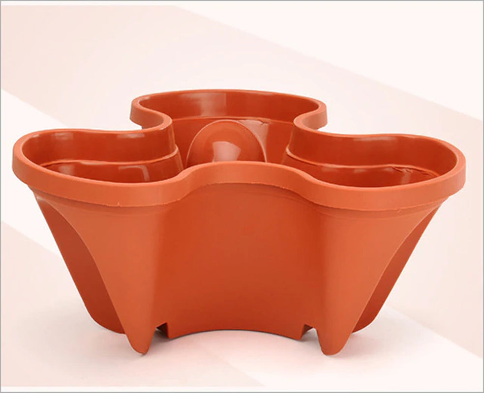 PP Three-Dimensional Flower Pot Strawberry Basin Multi-Layer Superimposed Cultivation Pot Vegetable Melon Fruit Planting Pot