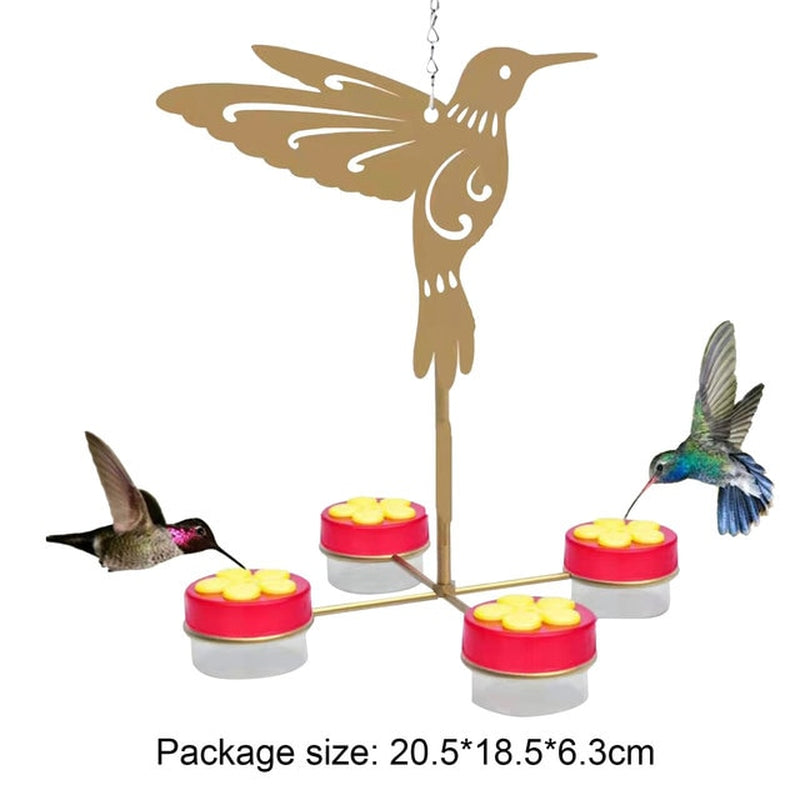 Hummingbird Feeders for Outdoor Marys Hummingbird Feeder with Perch and Built-In Ant Moat Outdoor Bird Feeder Pet Bird Supplies